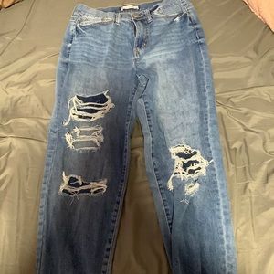 High rise curvy mom jeans